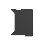 Genesis | Holm Modular Side Desk Top Right 60cm | NDS-2283 | Anthracite Black