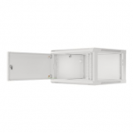 Lanberg | Rack cabinet 19" wall-mount 12U/600x450 for self-assembly with metal door (flat pack) | WF01-6412-00S | Grey