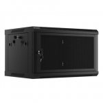 Lanberg | Rack cabinet 19" wall-mount 6U/600x450 with perforated door (flat pack) | WF01-6406-23B | Black