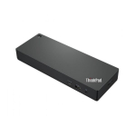 Lenovo Universal Thunderbolt 4 Dock (Max displays: 4/Max resolution: 8K/60Hz/Supports: 4x4K/60Hz or 1x8K/1xEthernet LAN (RJ-45)/WiFi/2xDP 1.4/1xHDMI 2.1/4xUSB 3.1 (1 always-on)/1xThunderbolt 4 downstream/1xUSB-C/1x3.5mm combo jack/Bluetooth/Input pow ...