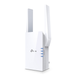 AX3000 Mesh WiFi 6 Extender | RE705X | 802.11ax | 2402+574 Mbit/s | Ethernet LAN (RJ-45) ports 1 | Mesh Support Yes | MU-MiMO No | No mobile broadband | Antenna type 2x External