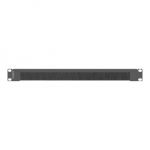 Lanberg 19" Brush Panel 1U | AK-1103-B | Black