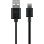 Goobay 59122 USB 2.0 cable (USB-C&trade; to USB A), black | Goobay | USB-C to USB-A