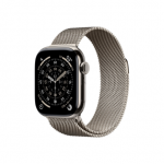 Apple Watch Series 11&nbsp;GPS + Cellular 42mm&nbsp;Natural Titanium Case with Natural Milanese Loop