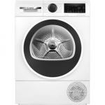 Bosch Dryer Machine with Heat Pump | WQG2450ISN | Energy efficiency class D | Front loading | 9 kg | LCD | Depth 61.3 cm | White