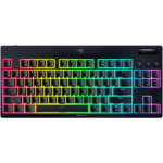 Razer | BlackWidow V4 Low-Profile Tenkeyless HyperSpeed | Keyboard | Wireless | US | Bluetooth | Green Switches | Black