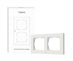 SMART SWITCH FRAME H2 (2-GANG)/WHITE FE-X01D-W AQARA