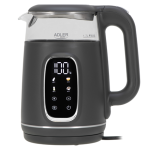 Adler Kettle with LED Display | AD 1305 | Electric | 2200 W | 1.7 L | Plastic | 360&deg; rotational base | Grey