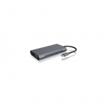 Icy Box IB-DK4040-CPD USB Type-C&trade; DockingStation with two video interfaces | Raidsonic