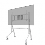 Neomounts Floor stand | FL50-575WH1 TV trolley | Adjustable Height | 65-110 " | Maximum weight (capacity) 125 kg | White