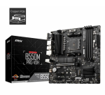 Mainboard | MSI | AMD B550 | SAM4 | MicroATX | Memory DDR4 | Memory slots 4 | 2xPCI-Express 3.0 1x | 1xPCI-Express 4.0 16x | 2xM.2 | 1x15pin D-sub | 1xHDMI | 1xDisplayPort | 2xAudio-In | 1xAudio-Out | 2xUSB 2.0 | 4xUSB 3.2 | 1xPS/2 | 1xRJ45 | B550MPR ...
