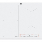 Pliidiplaat Electrolux, 4 x induktsioon, 60 cm, valge, faasitud esiserv