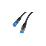 Lanberg | Patch Cord cat. 6 FTP | PCF6A-10CC-0025-BK | S/FTP | Black | 0.25 m | S/FTP shielding type &ndash; Aluminium braid on wire and each pair foiled additionally. The coating is made of low-smoke and Halogen-free materials (LSZH). Category compliance  ...