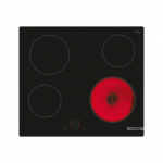 Bosch Hob | PKE61RBA2E | Electric | Number of burners/cooking zones 4 | Touch | Timer | Black