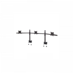 EDBAK Desk Mount | SV11 desk mount for three monitors | Height adjustment, tilt | 19-27 " | Black