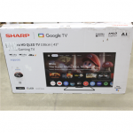 SALE OUT. Sharp 43HR7265E 43" (108cm) QLED 144Hz 4K Ultra HD Google TV, Dolby Vision IQ, Dolby Atmos, Central Stand | SALE OUT. Sharp 43HR7265E | 43 | Smart TV | Google TV | Black | DAMAGED PACKAGING
