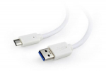 KAABEL USB-C JA USB3 3M VALGE/CCP-USB3-AMCM-W-10 GEMBIRD