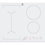 Pliidiplaat Electrolux, 4 x induktsioon, 60 cm, faasitud esiserv, valge