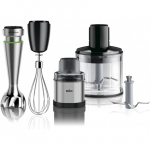 Braun | Hand Blender | MQ9138XI MultiQuick 9 | Hand Blender | 1200 W | Number of speeds 3 | Chopper | Ice crushing | Black/Stainless Steel
