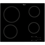 Pliidiplaat Whirlpool, 4 x Hilight, 58 cm, must