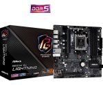 P&otilde;hiplaat | ASROCK | AMD B650 | SAM5 | Micro-ATX | M&auml;lu DDR5 | M&auml;lupesad 4 | 1xPCI-Express 3.0 16x | 1xPCI-Express 4.0 16x | 3xM.2 | 1xHDMI | 1xDisplayPort | 4xUSB 2.0 | 3xUSB 3.2 | 1xUSB-C | 1xRJ45 | 3xAudio port | B650MPGLIGHTNING