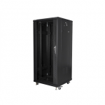 Lanberg | Rack cabinet 19" free-standing 27U/600x600 (flat pack) | FF01-6627-12B | Black