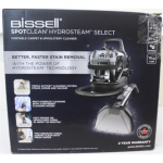 SALE OUT. | Bissell Portable Carpet and Upholstery Cleaner | SpotClean HydroSteam Select | Corded operating | Washing function | 1000 W | Black | 23 month(s) | DAMAGED PACKAGING