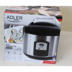 SALE OUT. Adler | AD 6406 | 1000 W | Stainless steel/Black | DAMAGED PACKAGING, SCRATCHES ON TOP