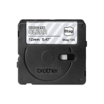 Brother BTAG-135 | White on Clear | Btag
