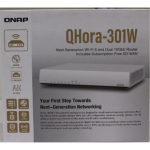 SALE OUT. QNAP QHora-301W WiFi 6 up to 3.5Gbps Speed AX optimized Quad-Core Processor 4x4 MU-MIMO & OFDMA 2* 10GbE (Multi-Gig) WAN/LAN adjus | QNAP Dual bandRouter | QHora-301W | 802.11ax | Ethernet LAN (RJ-45) ports 6 | Mesh Support Yes | MU-MiMO Ye ...