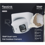 SALE OUT. Reolink PoE 4K 16MP Dual Lens and 180&deg; panoramic view Camera | Reolink UHD Dual-Lens PoE Surveillance Camera with 180&deg; Panoramic View | RP-PCT16MD | 24 month(s) | Dual lens | 16 MP | F2.8mm/F1.6 | IP67 | H.265/H.264 | Micro SD, Max. 512 GB  ...