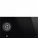 Pliidiplaat Smeg Classic, 1 x gaas, 4 x induktsioon, 2 x flexi tsoon, 90 cm, must, l&otilde;igatud serv
