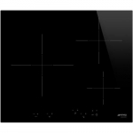 Pliidiplaat Smeg, 3 x induktsioon, 60 cm, must, l&otilde;igatud serv