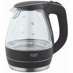 Kettle | Adler | Kettle | AD 1224 | Standard | 2000 W | 1.5 L | Glass | 360&deg; rotational base | Black