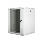 Lanberg | Rack cabinet 19" wall-mount 15U/600x600 (flat pack) with glass door | WF01-6615-10S | Grey