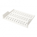 Digitus | Fixed Shelf for Racks | DN-97610 | White | Perfect for storage of components which are not 483 mm (19&rdquo;) suitable; Slim design which takes space of 2 height units; Easy and quick to mount or dismount; Load capacity: 25 kg; Dimensions: 88 x 482 x