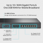 NET RUUTER 1G 8PORT VPN/OMADA ER8411 TP-LINK