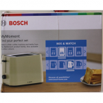 SALE OUT. Bosch TAT3M127 MyMoment Compact toaster, 950 W, 2 slots, Beige | SALE OUT. Compact Toaster | TAT3M127 MyMoment | Number of slots 2 | Housing material Plastic | Beige | DAMAGED PACKAGING AND ITEM BODY (EDGE)
