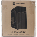 SALE OUT. Natec Helix Matx PC case Mini Tower, Black | SALE OUT. | Natec PC Case | Helix Matx | Black | Mini Tower | DAMAGED PACKAGING, DENTED BODY SIDE