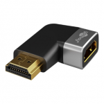 Goobay 72012 HDMI&trade; Angled Adapter 270&deg; Horizontal, 8K @ 60 Hz, Gold-Plated, Black, Silver | Goobay