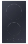 CANDY Ceramic Domino Hob CDH30, 2 cooking zones, Width 28.8 cm, Black color
