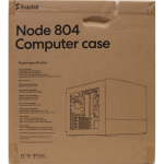 SALE OUT. Fractal Design Node 804 Black - Window | Fractal Design NODE 804 | Side window | 2 - USB 3.0Audio in/outPower button with LED (white)HDD activity LED (white) | Micro ATX | Black | DAMAGED PACKAGING
