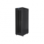 Lanberg | Rack cabinet 19" free-standing 27U/800x1000 (flat pack) with glass door, LCD | FF01-8027-23BL | Black