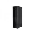 Lanberg | Rack cabinet 19" free-standing 47U/800x1200 (flat pack) with glass door, LCD | FF01-8247-12BL | Black