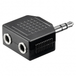 Goobay | Headphone AUX adapter; 3.5 mm jack 1-to-2