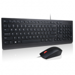 Lenovo Essential | Gaming Keyboard and Mouse Set | Wired | Nordic | Black