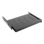 Lanberg 19" sliding shelf 1U/465x347mm, max load capacity up to 60kg | AK-1006-B | Black