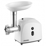 Mesko MS 4805 Meat mincer, Power 600W, Bowl, Middle size sieve, Mince sieve, Poppy sieve, Plunger, Sausage filler | Mesko | Mesko MS 4805 | White | Middle size sieve, mince sieve, poppy sieve, plunger, sausage filler, kibbe attachment