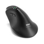 PORT CONNECT Mouse | ERGO AUDITOR | Wireless | Bluetooth, 2.4 GHz | Black