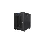 Lanberg | Rack cabinet 19" free-standing 15U/800x1000 (flat pack) with mesh door, LCD | FF01-8015-23BL | Black